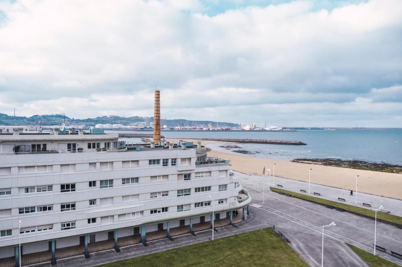 Apartament El Sexto De La Playa + Parking Gratis Gijón Zewnętrze zdjęcie