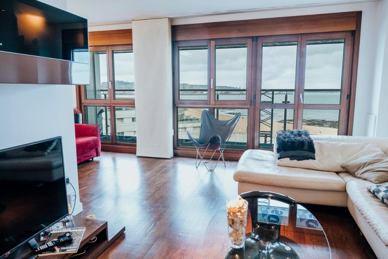Apartament El Sexto De La Playa + Parking Gratis Gijón Zewnętrze zdjęcie